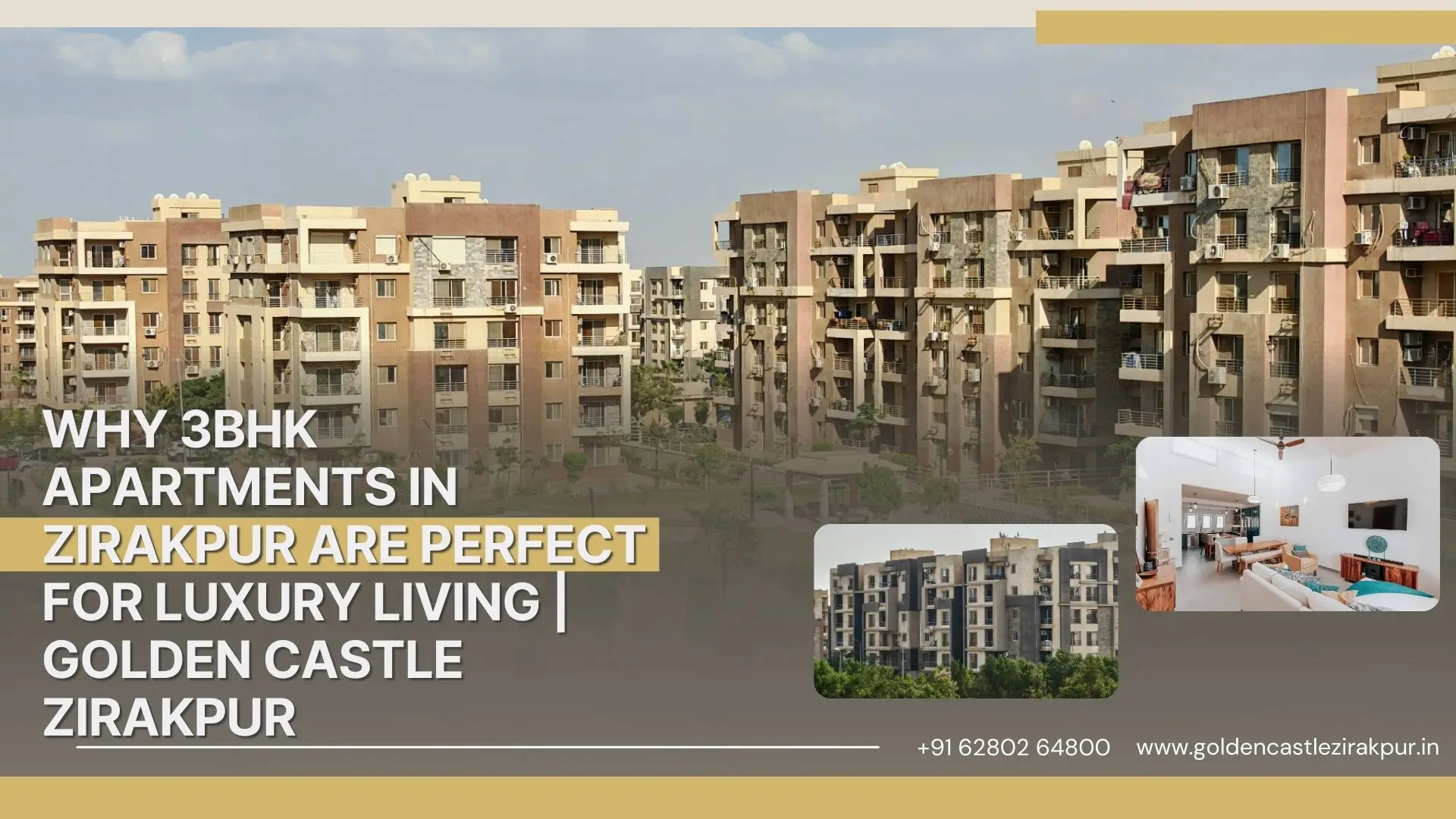Why 3BHK Apartments in Zirakpur Are Perfect for Luxury Living