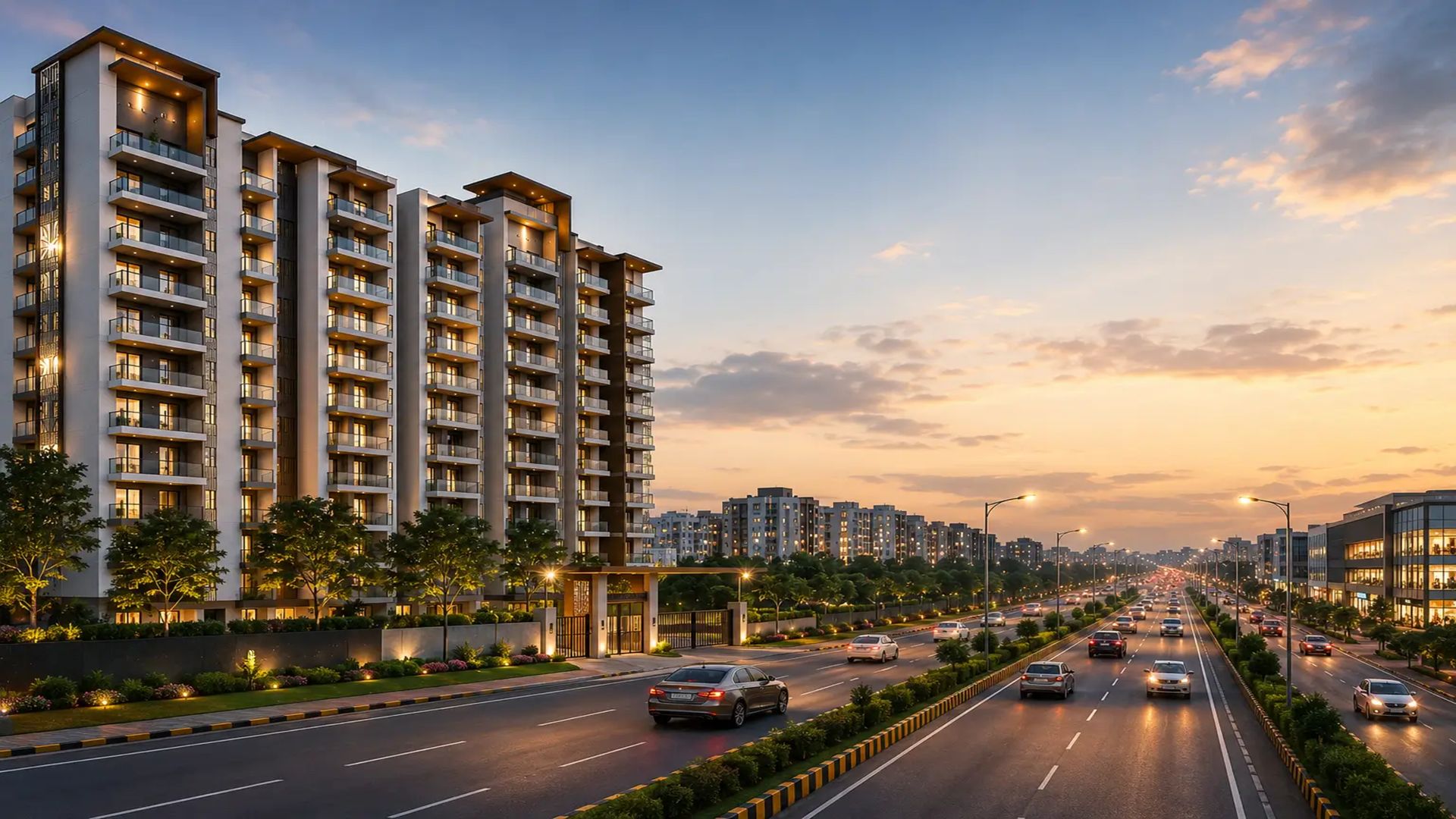 3BHK Flats on VIP Road Zirakpur