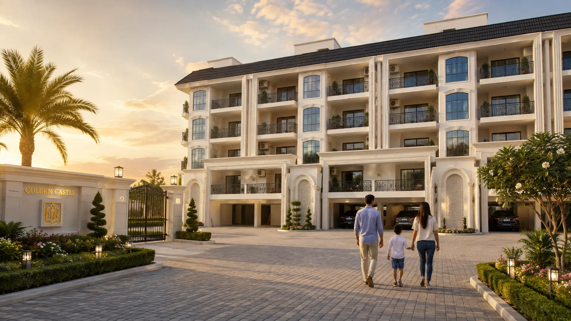Luxury low-rise home in Zirakpur with modern architecture, landscaped surroundings, and premium family-friendly living